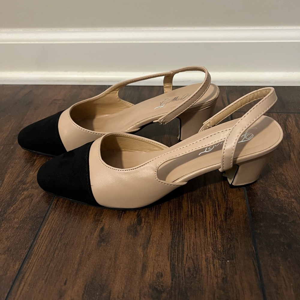 Cap Toe Sling Backs